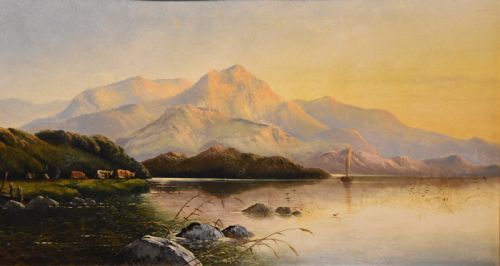 OIL PAINTING BY EDWIN HENRY BODDINGTON A NORTH WALES LYN - ADDITIONAL PHOTO 1
