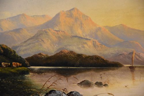 OIL PAINTING BY EDWIN HENRY BODDINGTON A NORTH WALES LYN - ADDITIONAL PHOTO 3