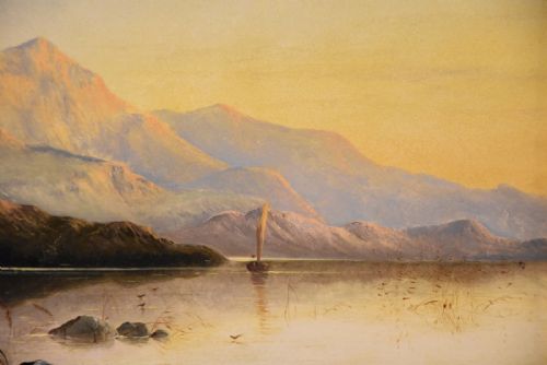OIL PAINTING BY EDWIN HENRY BODDINGTON A NORTH WALES LYN - ADDITIONAL PHOTO 4
