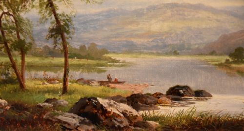 OIL PAINTING BY ALBERT GYNGELL RYDAL WATER - ADDITIONAL PHOTO 3