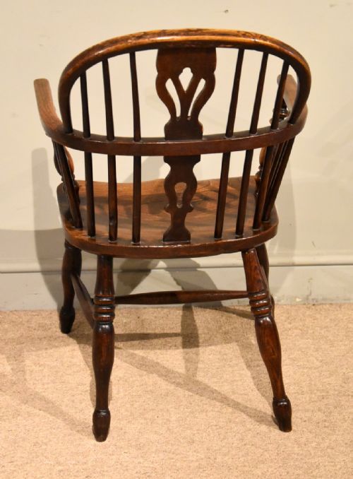 ASH AND ELM WINDSOR ARMCHAIR WITH LOW BACK - ADDITIONAL PHOTO 3