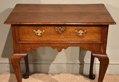 GEORGE I OAK LOWBOY WITH CABRIOLE LEGS - ADDITIONAL PHOTO 5