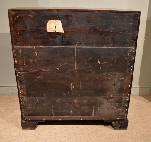 GEORGE III OAK BUREAU WITH FITTED INTERIOR - ADDITIONAL PHOTO 7