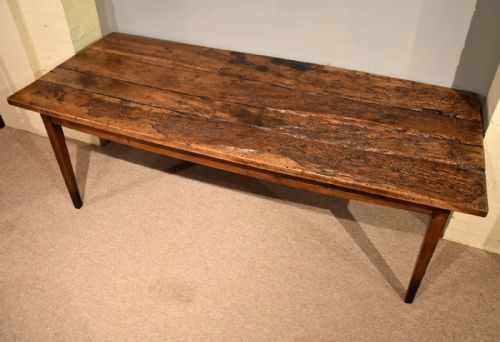 RUSTIC FRENCH FRUITWOOD FARMHOUSE DINING TABLE - ADDITIONAL PHOTO 2
