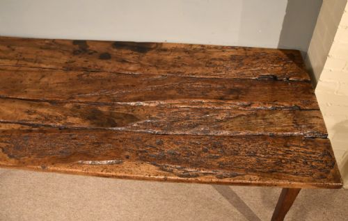 RUSTIC FRENCH FRUITWOOD FARMHOUSE DINING TABLE - ADDITIONAL PHOTO 3