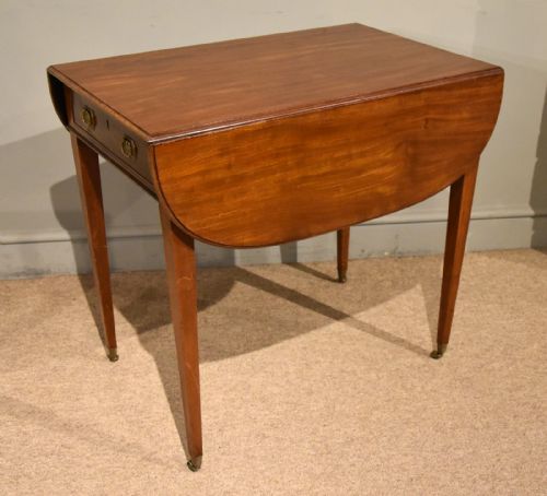 george iii mahogany pembroke table - CATEGORY: ANTIQUE TABLES - DATED GEORGIAN