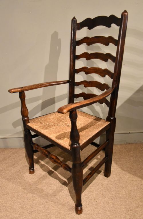 NORTH COUNTRY LADDER BACK ASH ARMCHAIR - ADDITIONAL PHOTO 1