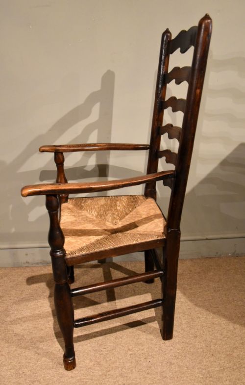 NORTH COUNTRY LADDER BACK ASH ARMCHAIR - ADDITIONAL PHOTO 2