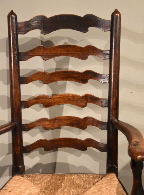 NORTH COUNTRY LADDER BACK ASH ARMCHAIR - ADDITIONAL PHOTO 4