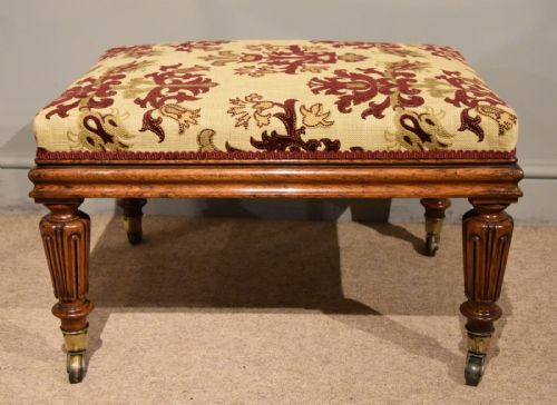 WILLIAM IV ROSEWOOD STOOL - ADDITIONAL PHOTO 1