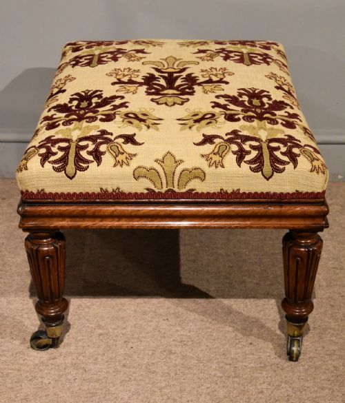 WILLIAM IV ROSEWOOD STOOL - ADDITIONAL PHOTO 5