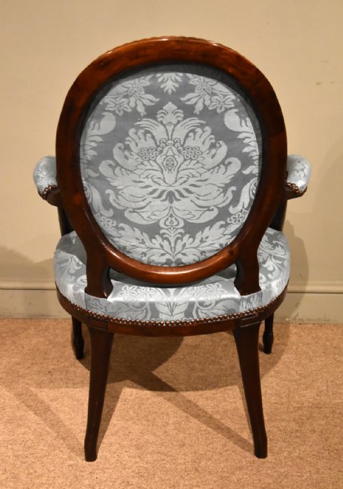 GEORGE III MAHOGANY OVAL BACK ARMCHAIR - ADDITIONAL PHOTO 7