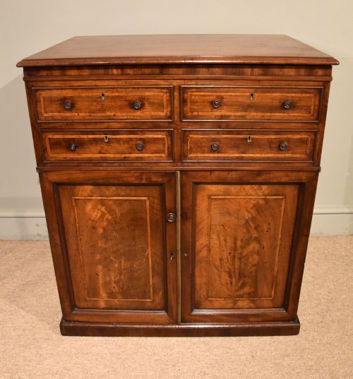 REGENCY PERIOD MAHOGANY CHEST OF DRAWERS - ADDITIONAL PHOTO 2