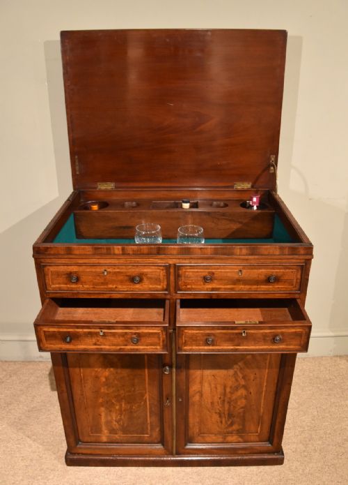 REGENCY PERIOD MAHOGANY CHEST OF DRAWERS - ADDITIONAL PHOTO 5