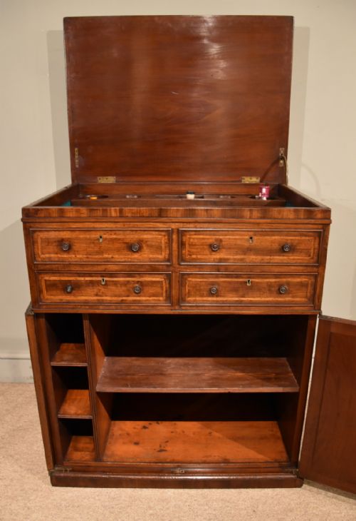 REGENCY PERIOD MAHOGANY CHEST OF DRAWERS - ADDITIONAL PHOTO 6