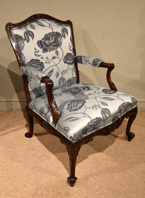 19TH CENTURY GAINSBOROUGH ARMCHAIR - ADDITIONAL PHOTO 1
