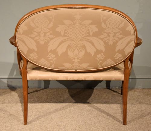 SATINWOOD PAINTED SOFA FROM 19TH CENTURY - ADDITIONAL PHOTO 5