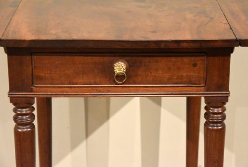REGENCY PERIOD MAHOGANY DROP LEAF SIDE TABLE - ADDITIONAL PHOTO 2