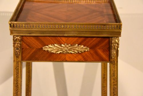 19TH CENTURY GILT BRONZE TULIPWOOD AND KINGWOOD URN STAND - ADDITIONAL PHOTO 4