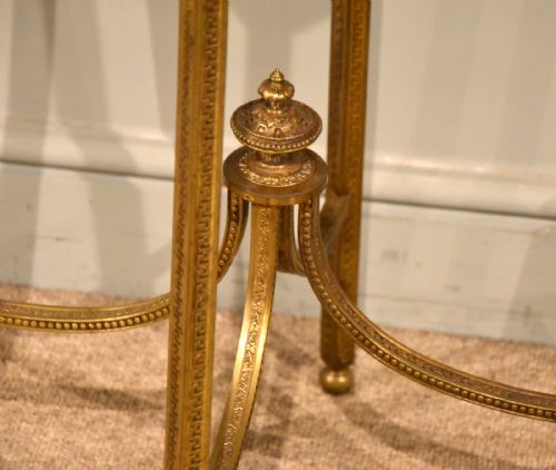 19TH CENTURY GILT BRONZE TULIPWOOD AND KINGWOOD URN STAND - ADDITIONAL PHOTO 6