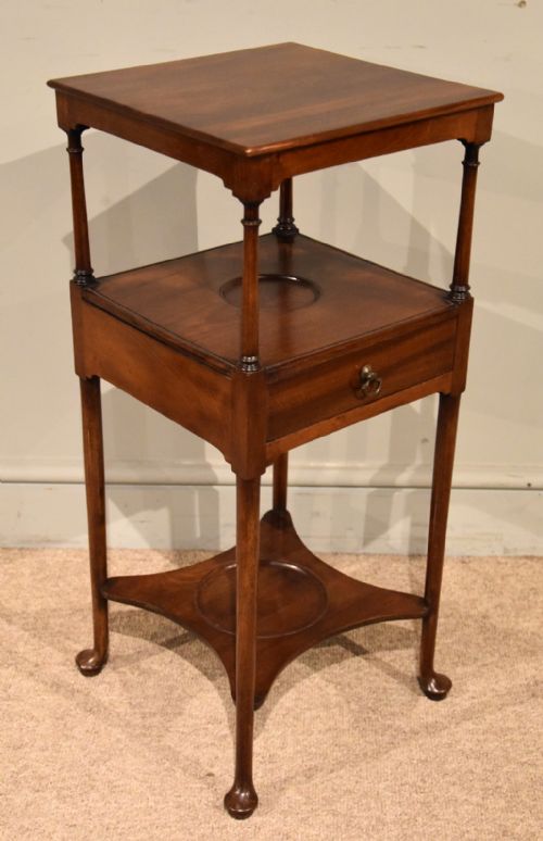GEORGE III MAHOGANY NIGHT STAND - ADDITIONAL PHOTO 3