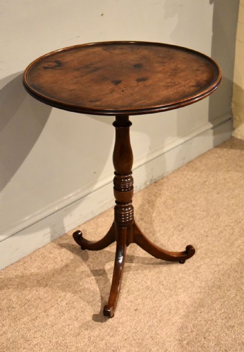 GEORGE III MAHOGANY DISH TOP TRIPOD TABLE - ADDITIONAL PHOTO 1