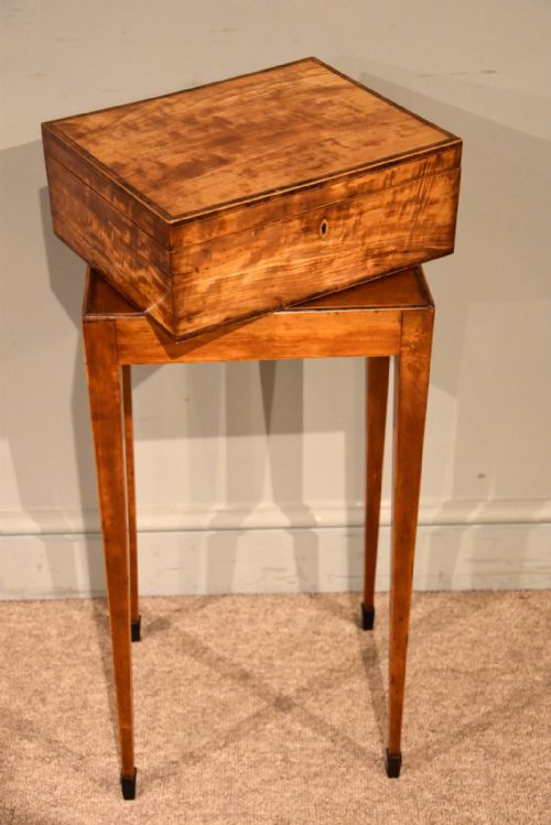 18TH CENTURY SATINWOOD EMBROIDERY SEWING BOX - ADDITIONAL PHOTO 6