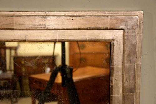 LARGE FRENCH SILVER GILT MIRROR - ADDITIONAL PHOTO 1