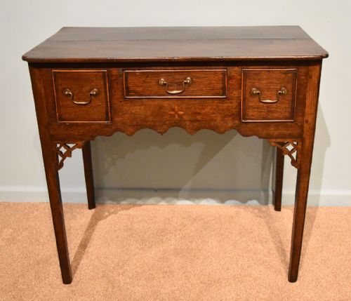 george iii north country oak lowboy - CATEGORY: ANTIQUE TABLES - DATED GEORGIAN