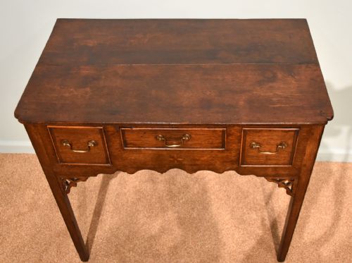 GEORGE III NORTH COUNTRY OAK LOWBOY - ADDITIONAL PHOTO 3