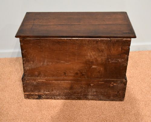 18TH CENTURY WELSH OAK MARRIAGE COFFOR BACH COFFER - ADDITIONAL PHOTO 5