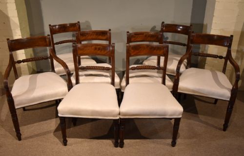 set of eight regency dining chairs - CATEGORY: ANTIQUE CHAIRS - DATED 19TH CENTURY