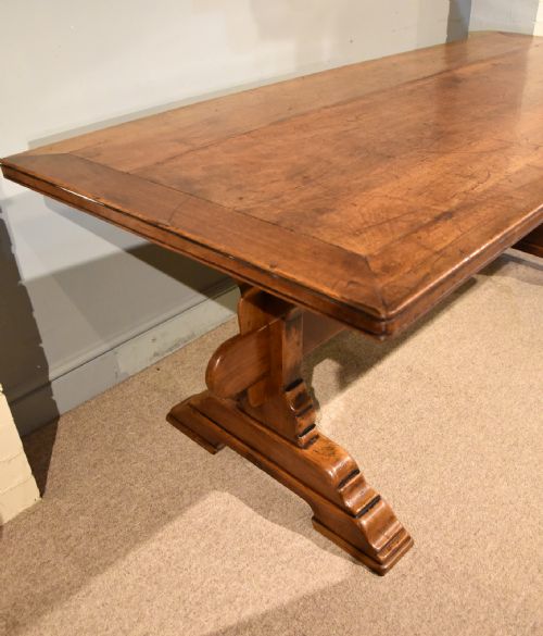 19TH CENTURY FRENCH WALNUT FARMHOUSE TABLE - ADDITIONAL PHOTO 1