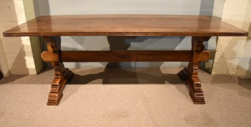 19TH CENTURY FRENCH WALNUT FARMHOUSE TABLE - ADDITIONAL PHOTO 2