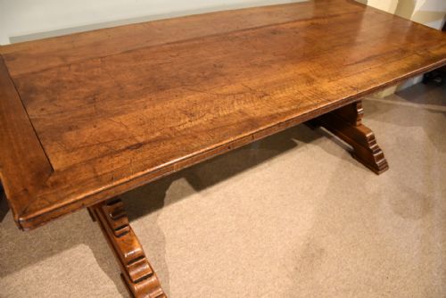 19TH CENTURY FRENCH WALNUT FARMHOUSE TABLE - ADDITIONAL PHOTO 5