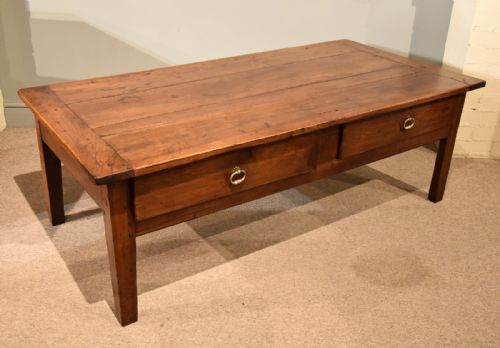 19TH CENTURY FRENCH CHERRY WOOD COFFEE TABLE - ADDITIONAL PHOTO 1