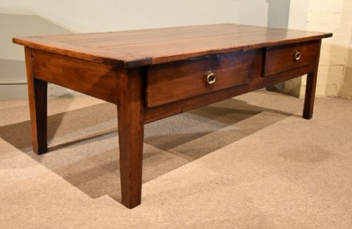 19TH CENTURY FRENCH CHERRY WOOD COFFEE TABLE - ADDITIONAL PHOTO 2