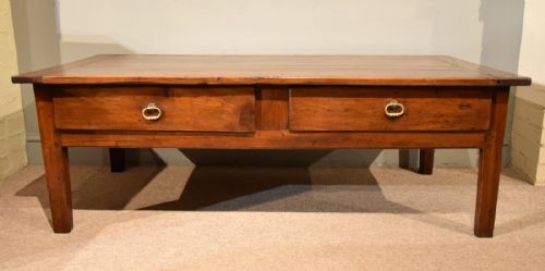19TH CENTURY FRENCH CHERRY WOOD COFFEE TABLE - ADDITIONAL PHOTO 4