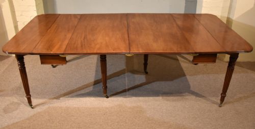 regency period mahogany concertina action dining table - CATEGORY: ANTIQUE TABLES - DATED REGENCY