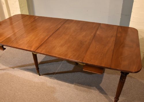 REGENCY PERIOD MAHOGANY CONCERTINA ACTION DINING TABLE - ADDITIONAL PHOTO 9