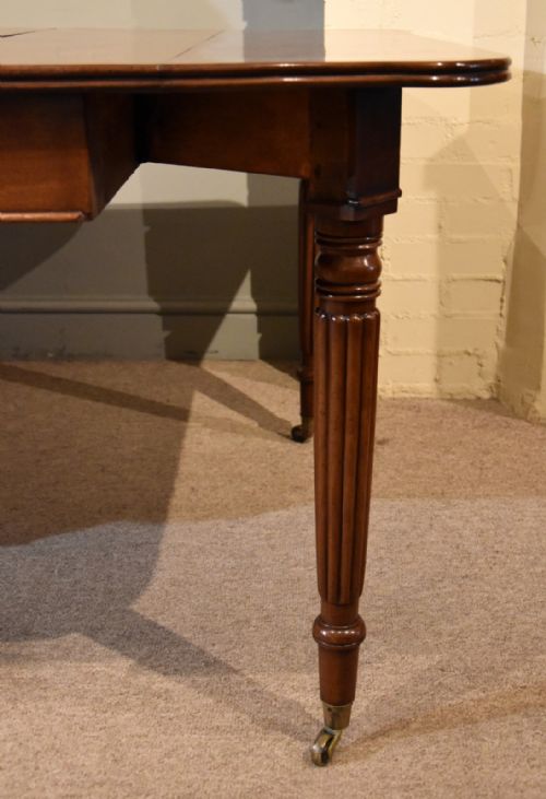 REGENCY PERIOD MAHOGANY CONCERTINA ACTION DINING TABLE - ADDITIONAL PHOTO 10