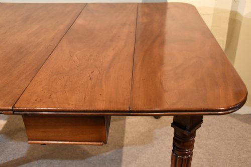 REGENCY PERIOD MAHOGANY CONCERTINA ACTION DINING TABLE - ADDITIONAL PHOTO 11