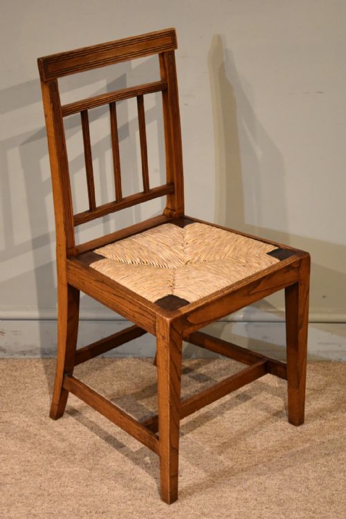 SET OF SIX GEORGE III ELM DINING CHAIRS - ADDITIONAL PHOTO 2