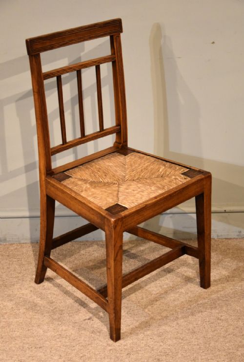 SET OF SIX GEORGE III ELM DINING CHAIRS - ADDITIONAL PHOTO 3