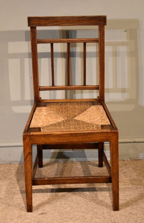SET OF SIX GEORGE III ELM DINING CHAIRS - ADDITIONAL PHOTO 4