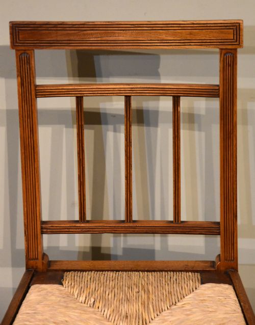 SET OF SIX GEORGE III ELM DINING CHAIRS - ADDITIONAL PHOTO 6