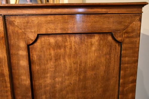 MID 18TH CENTURY MAHOGANY LINEN PRESS - ADDITIONAL PHOTO 7