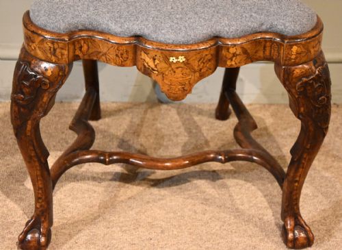 18TH CENTURY DUTCH MARQUETRY SIDE CHAIR - ADDITIONAL PHOTO 4