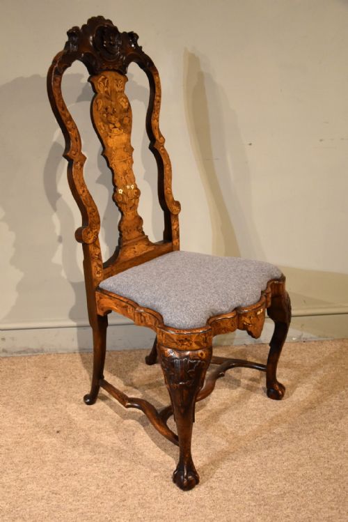 18TH CENTURY DUTCH MARQUETRY SIDE CHAIR - ADDITIONAL PHOTO 6