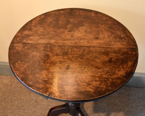 GEORGE III OAK TILTING LAMP WINE TABLE - ADDITIONAL PHOTO 1